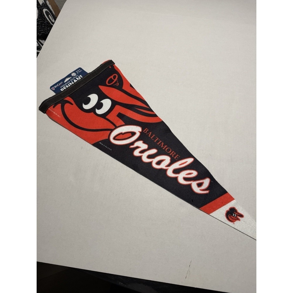 WinCraft Brand MLB Baltimore Orioles Pennant Flag, NWT